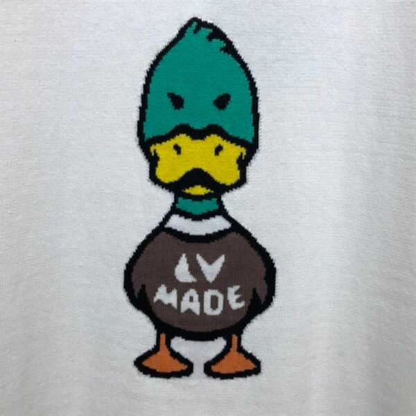 LOUIS VUITTON INTARSIA JACQUARD DUCK CREWNECK – LVTS005 - Image 6