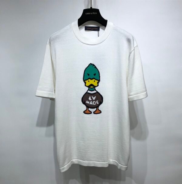 LOUIS VUITTON INTARSIA JACQUARD DUCK CREWNECK – LVTS005 - Image 2