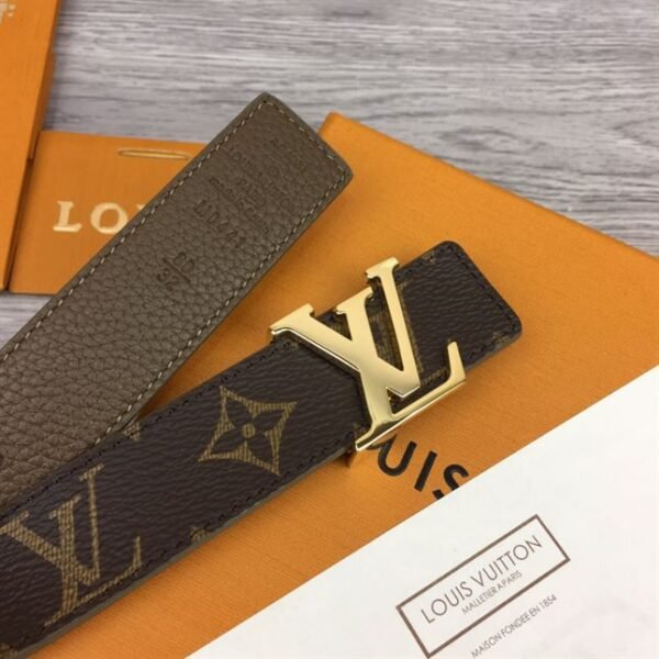 LOUIS VUITTON LV INITIALES 30MM REVERSIBLE BELT MONOGAM – LBE084 - Image 7