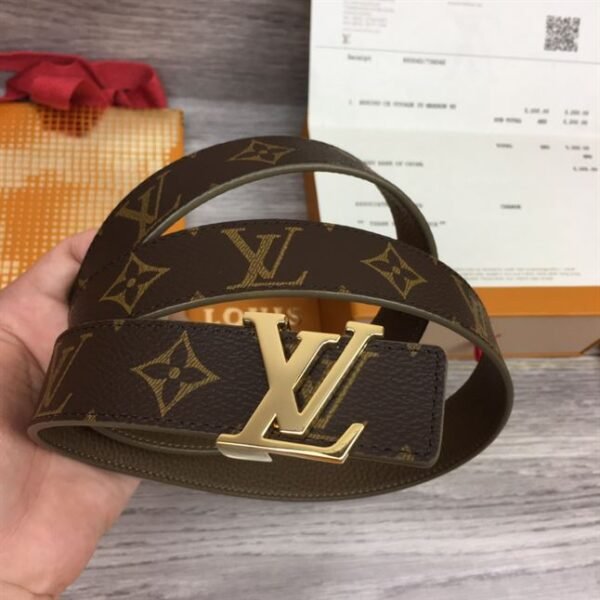 LOUIS VUITTON LV INITIALES 30MM REVERSIBLE BELT MONOGAM – LBE084 - Image 4