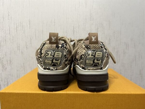 LOUIS VUITTON LV SKATE SNEAKER IN BROWN SNAKESKIN – LVS148 - Image 8