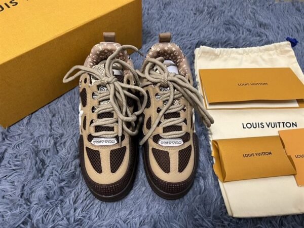 LOUIS VUITTON LV SKATE SNEAKER IN BROWN SNAKESKIN – LVS148 - Image 5