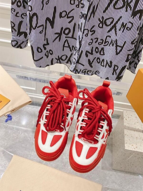 LOUIS VUITTON LV SKATE SNEAKER IN RED – LVS147 - Image 7