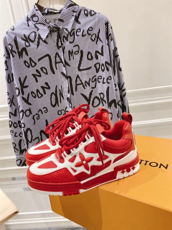 LOUIS VUITTON LV SKATE SNEAKER IN RED – LVS147 - Image 2