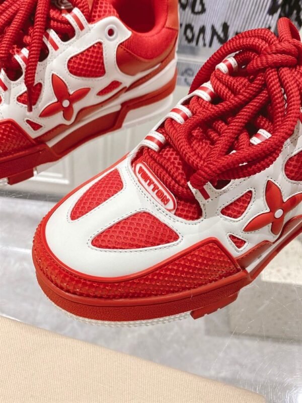 LOUIS VUITTON LV SKATE SNEAKER IN RED – LVS147 - Image 6