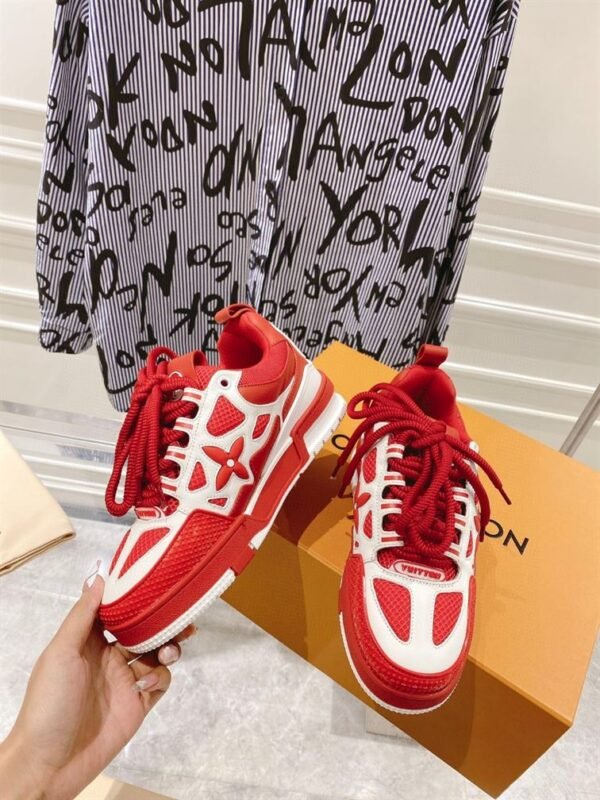 LOUIS VUITTON LV SKATE SNEAKER IN RED – LVS147 - Image 5