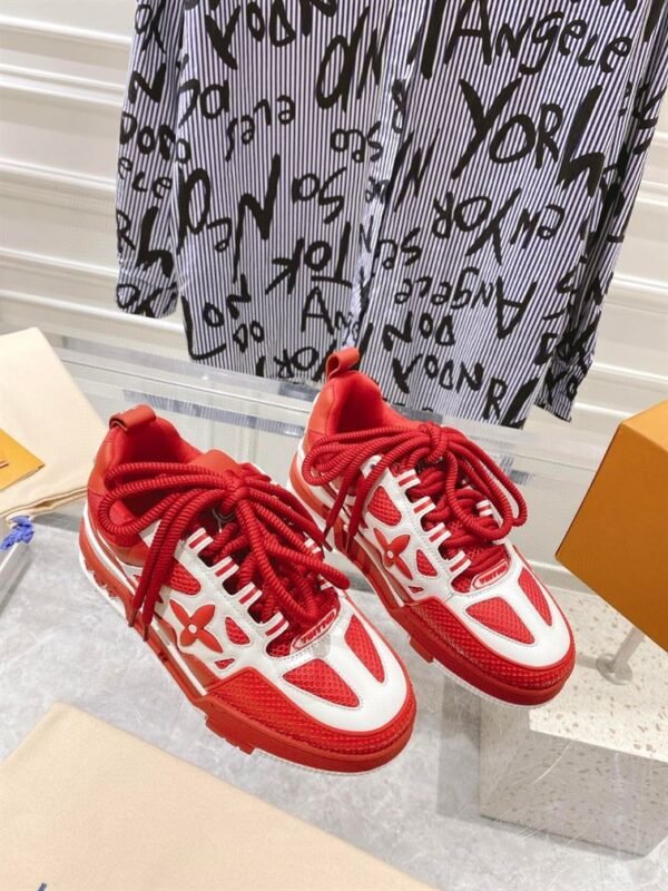 LOUIS VUITTON LV SKATE SNEAKER IN RED – LVS147 - Image 3
