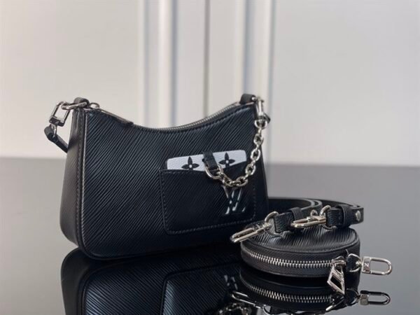LOUIS VUITTON MARELLINI EPI LEATHER IN BLACK - LW058 - Image 4