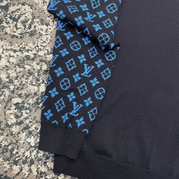 LOUIS VUITTON MONOGRAM MIX CASHMERE CREWNECK – LVH035 - Image 5
