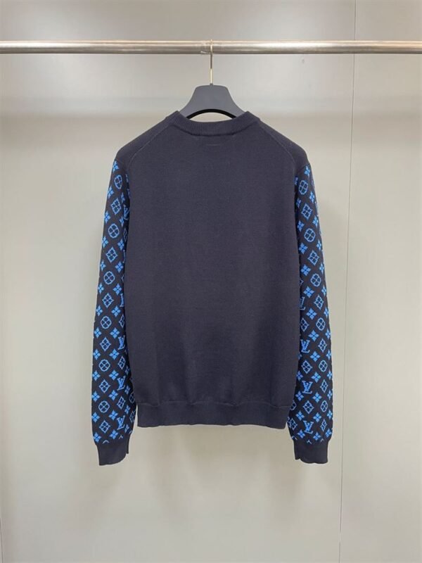 LOUIS VUITTON MONOGRAM MIX CASHMERE CREWNECK – LVH035 - Image 3