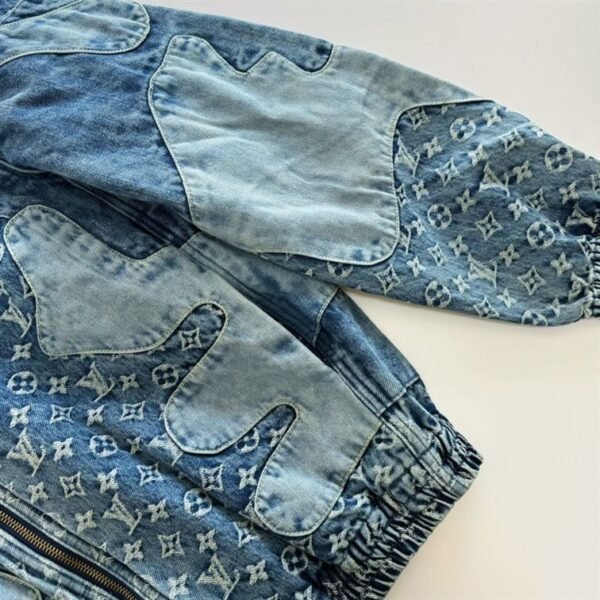 LOUIS VUITTON MONOGRAM PATCHWORK DENIM HOODIE – LVC031 - Image 4