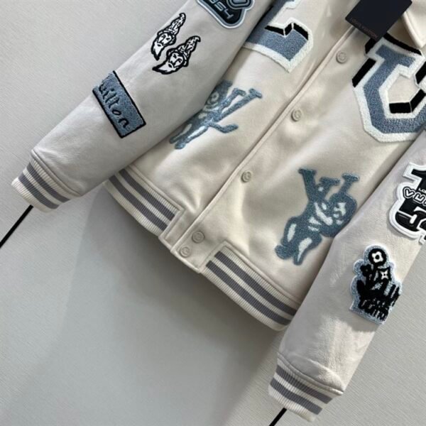LOUIS VUITTON MULTI PATCHES MIXED LEATHER VARSITY BLOUSON – LVC014 - Image 5