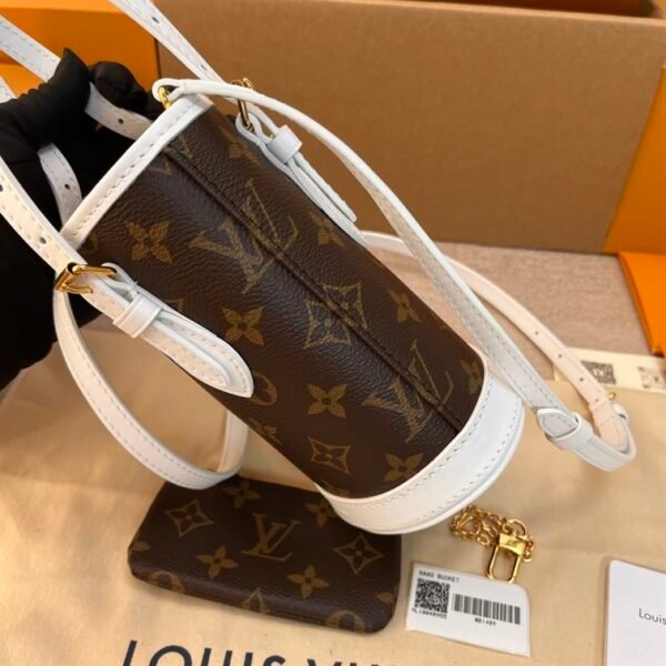 LOUIS VUITTON NANO BUCKET BROWN WHITE - LW134 - Image 3