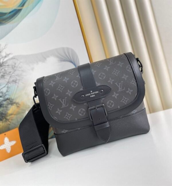 LOUIS VUITTON SAUMUR MESSENGER MONOGRAM ECLIPSE CANVAS - LVB067 - Image 2