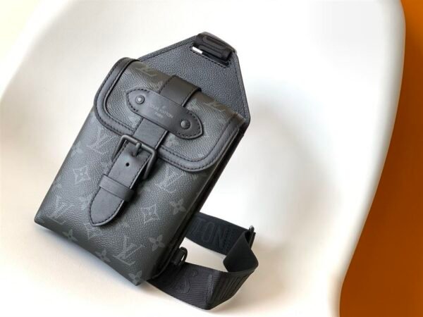 LOUIS VUITTON SAUMUR SLINGBAG MONOGRAM ECLIPSE COATED CANVAS - LVB010 - Image 2