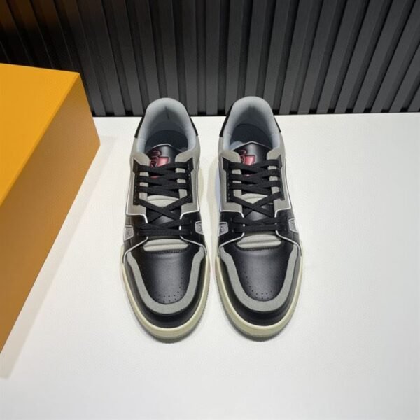 LOUIS VUITTON TRAINER BLACK GREY- LVS029 - Image 10