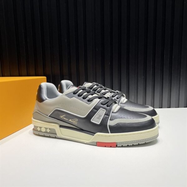 LOUIS VUITTON TRAINER BLACK GREY- LVS029 - Image 6