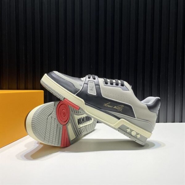 LOUIS VUITTON TRAINER BLACK GREY- LVS029 - Image 3