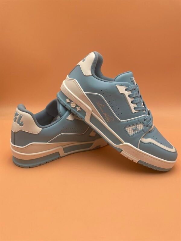 LOUIS VUITTON TRAINER SNEAKER BLUE – LVS125 - Image 8