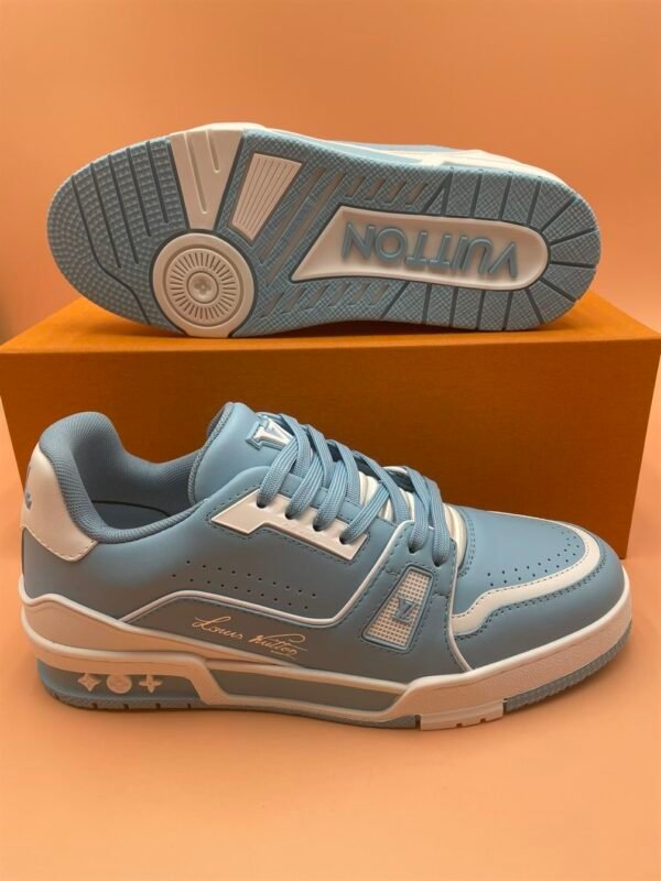 LOUIS VUITTON TRAINER SNEAKER BLUE – LVS125 - Image 3
