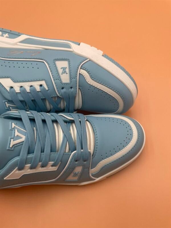 LOUIS VUITTON TRAINER SNEAKER BLUE – LVS125 - Image 7
