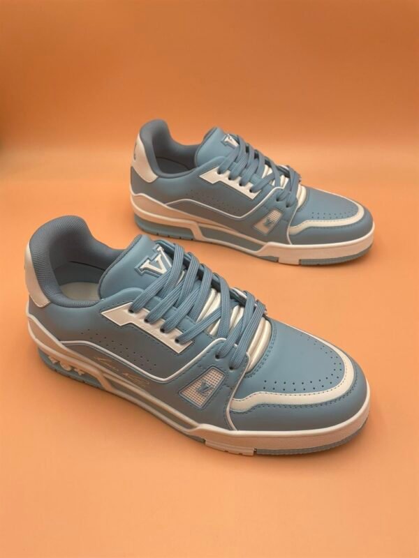 LOUIS VUITTON TRAINER SNEAKER BLUE – LVS125 - Image 2