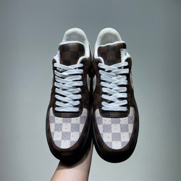 LOUIS VUITTON X NIKE AIR FORCE 1 LOW-TOP SNEAKERS – LVS131 - Image 3