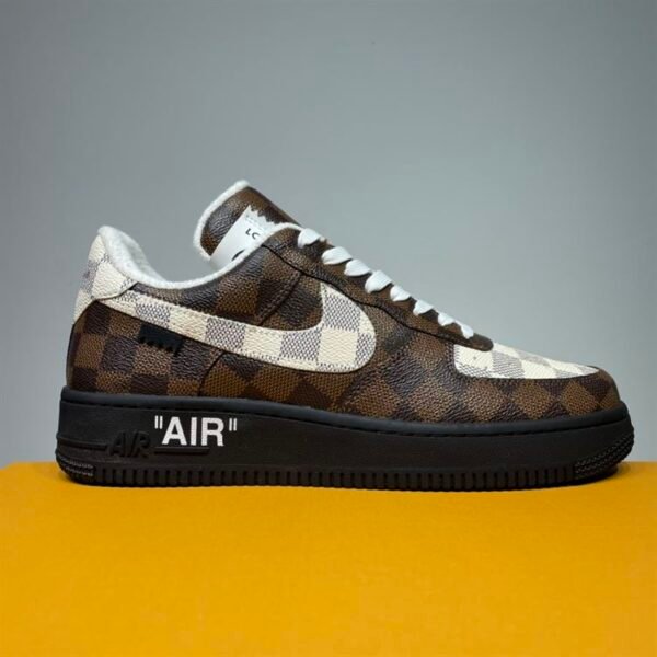 LOUIS VUITTON X NIKE AIR FORCE 1 LOW-TOP SNEAKERS – LVS131 - Image 4