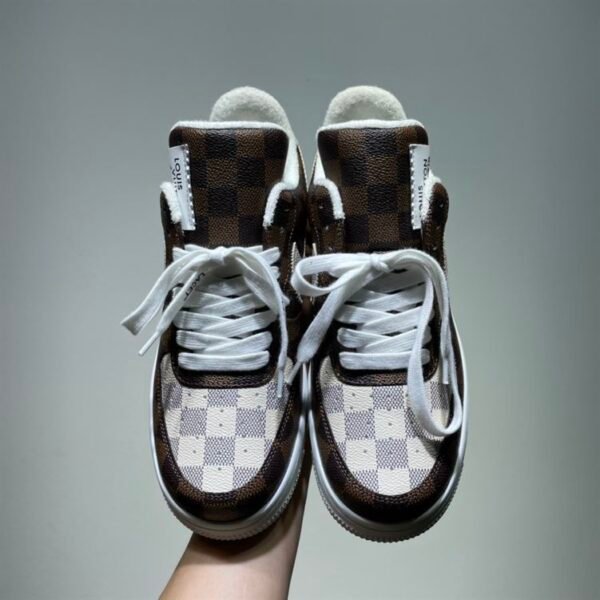 LOUIS VUITTON X NIKE AIR FORCE 1 LOW-TOP SNEAKERS – LVS132 - Image 4