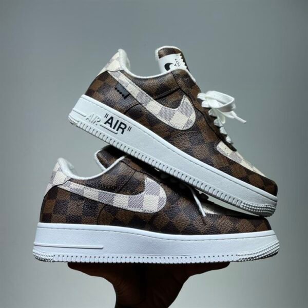 LOUIS VUITTON X NIKE AIR FORCE 1 LOW-TOP SNEAKERS – LVS132 - Image 5