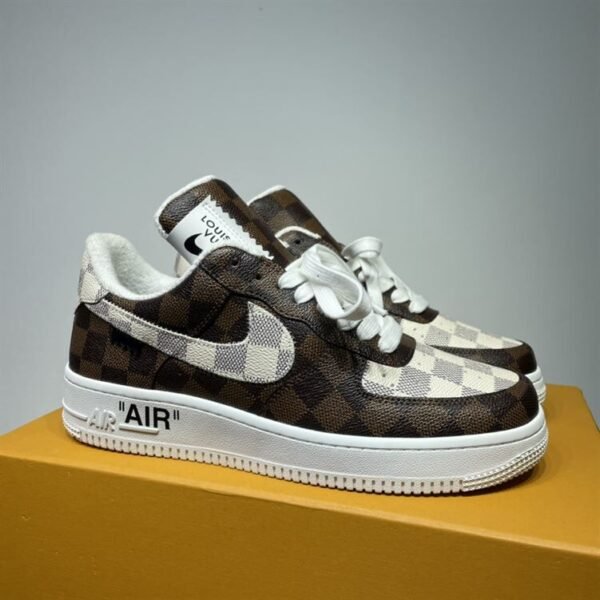 LOUIS VUITTON X NIKE AIR FORCE 1 LOW-TOP SNEAKERS – LVS132 - Image 2