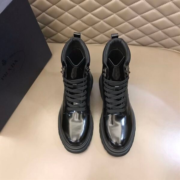 PRADA BRUSHED LEATHER AND NYLON BOOTS – PRS035 - Image 3
