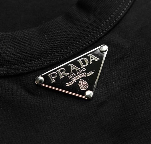 PRADA COTTON T-SHIRT BLACK – PT001 - Image 5