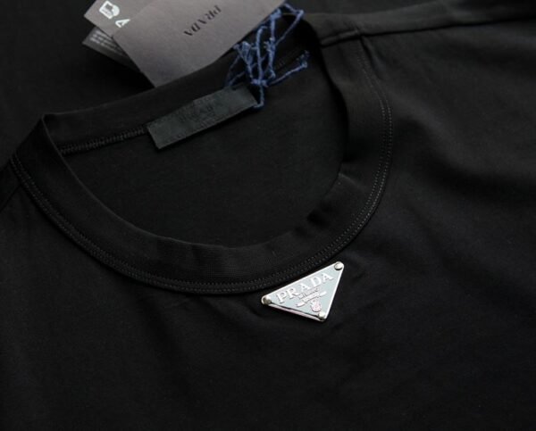 PRADA COTTON T-SHIRT BLACK – PT001 - Image 9