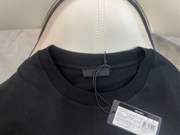 PRADA COTTON T-SHIRT BLACK – PT006 - Image 7