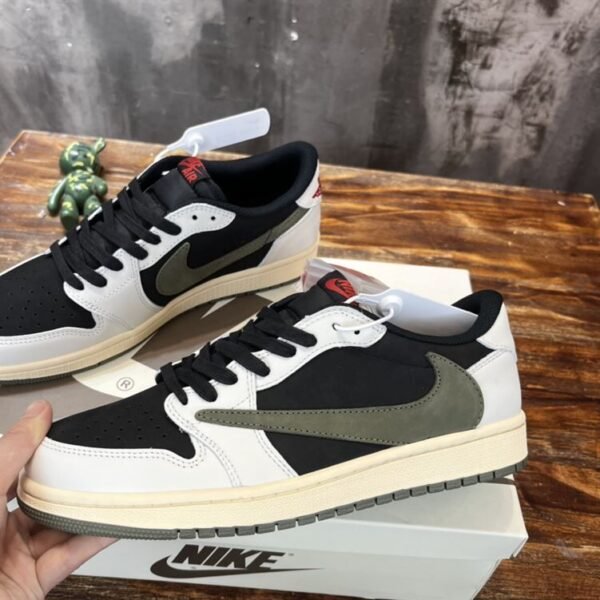 TRAVIS SCOTT X AIR JORDAN 1 LOW OLIVE – NSN029 - Image 3