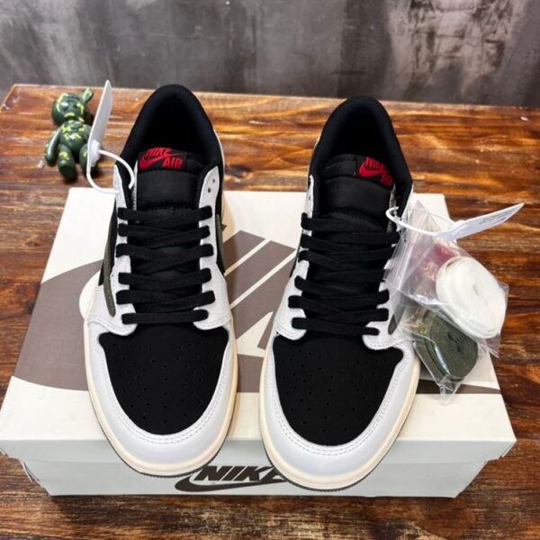 TRAVIS SCOTT X AIR JORDAN 1 LOW OLIVE – NSN029 - Image 2